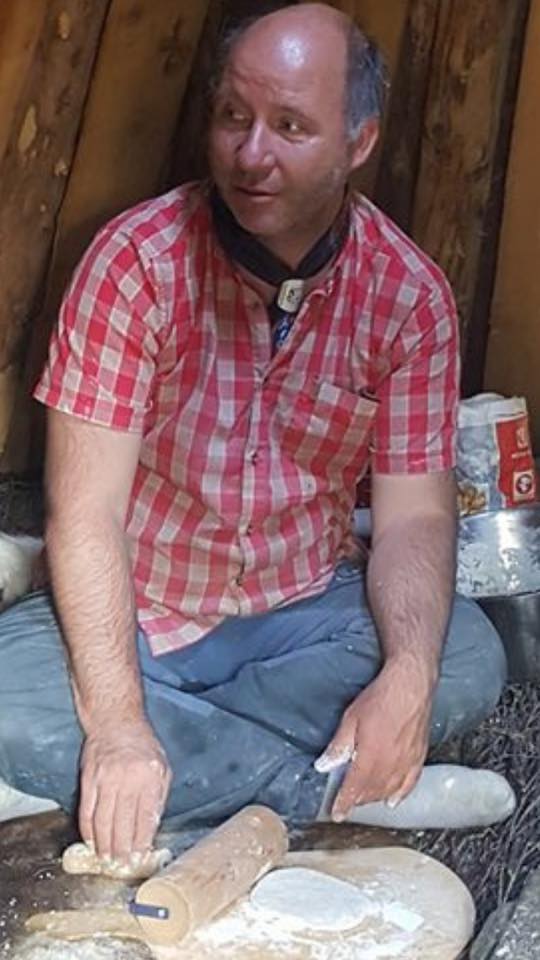 Lars Mattsson i kåtan