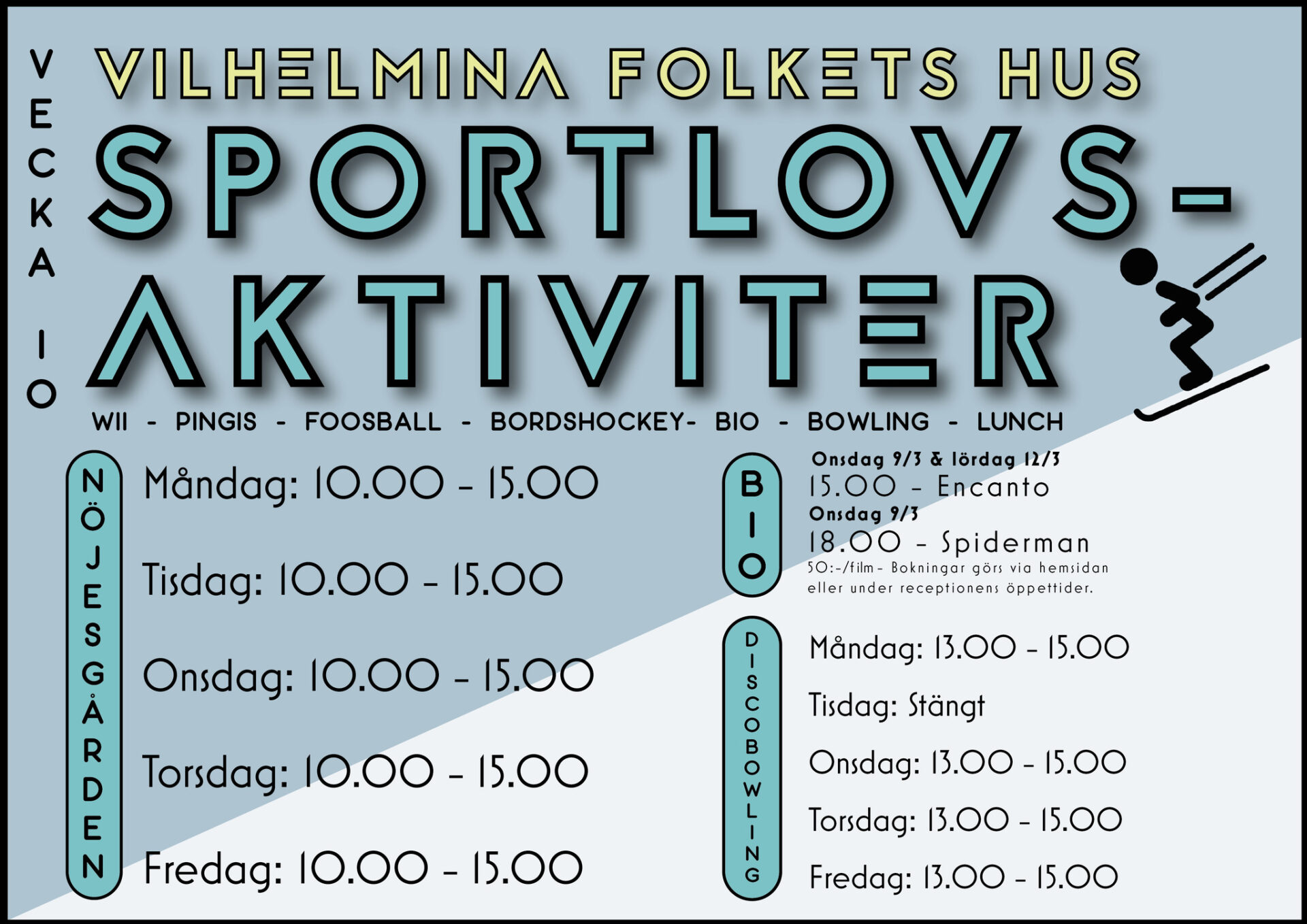 Sportlovsaktiviteter Folkets Hus