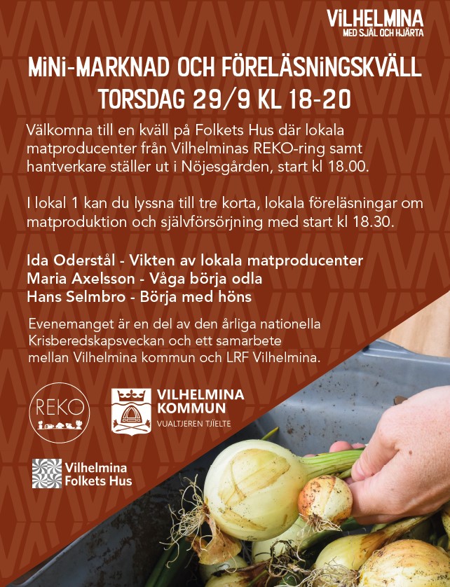 Mini-marknad och föreläsningskväll