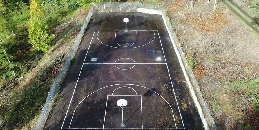 Basketplan Vilhelmina (nedanför Hotell Wilhelmina)