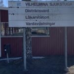 Skylt Vilhelmina Sjukstuga Hälsocentral