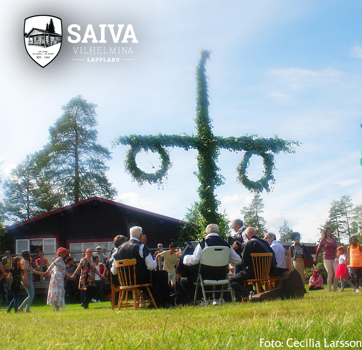 Midsommarfirande Saiva Camping. Foto: Cecilia Larsson